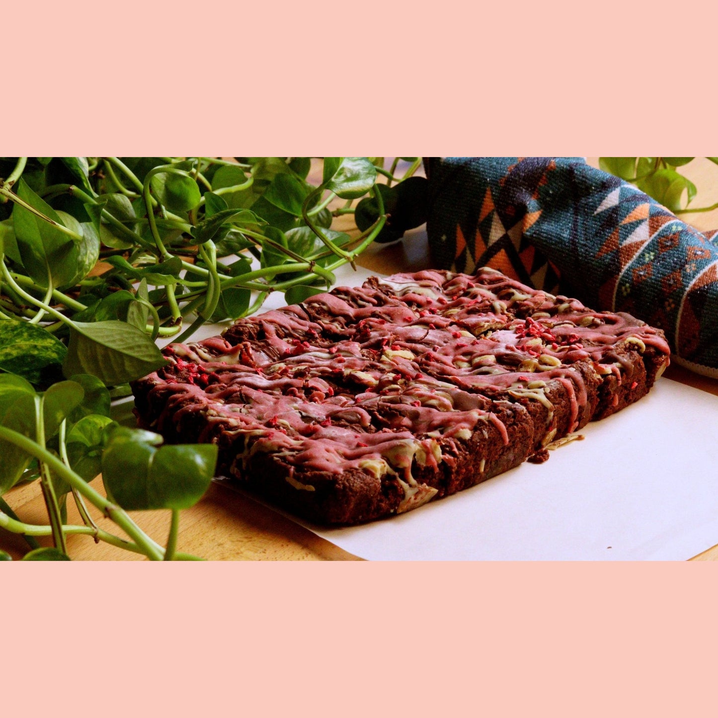 8 Vegan Almond Flour Raspberry Brownies - Ashlan Bakery