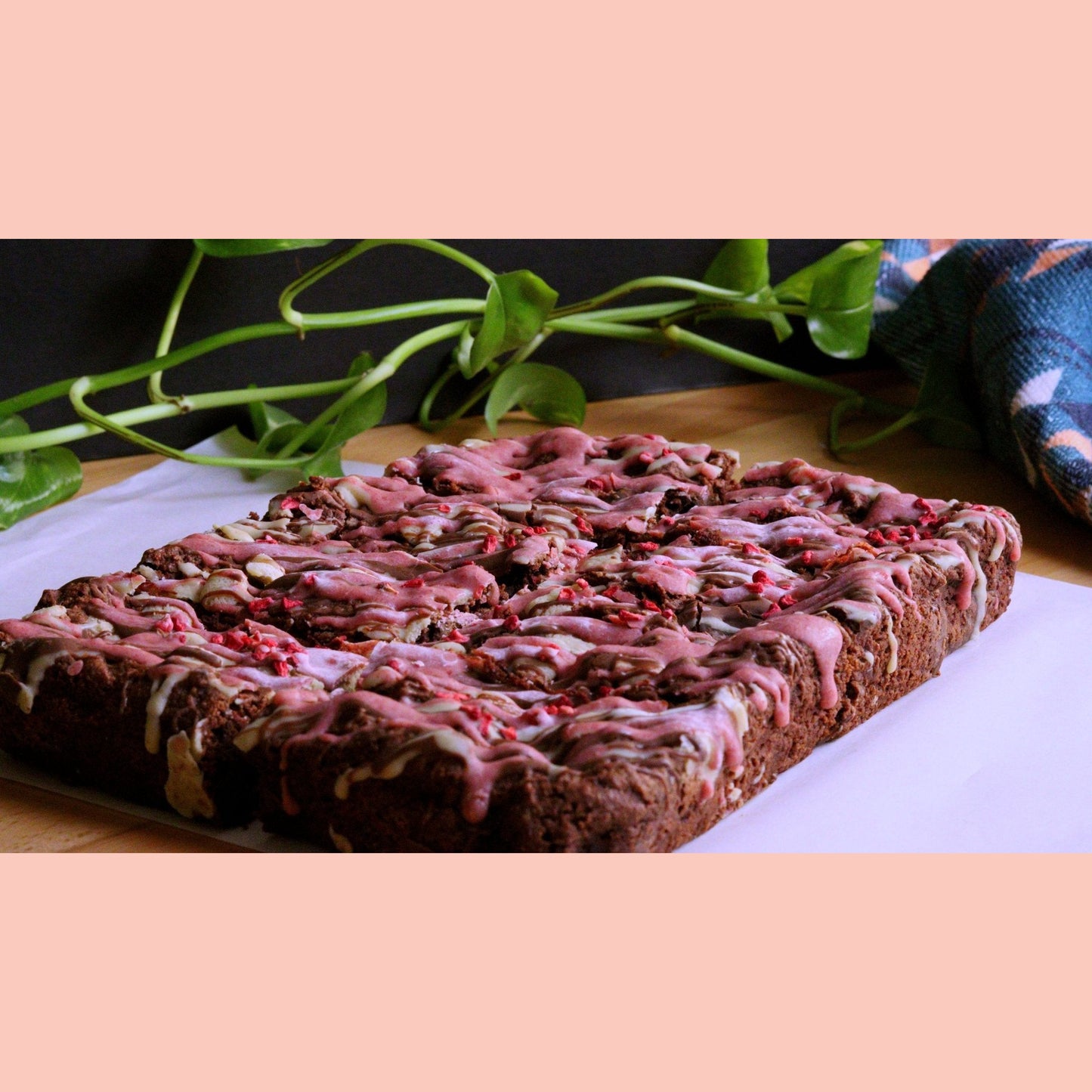 8 Vegan Almond Flour Raspberry Brownies - Ashlan Bakery