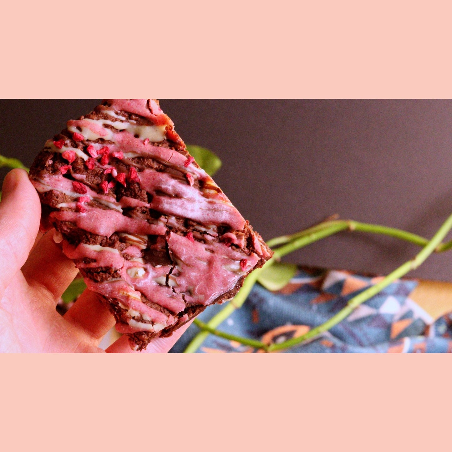 8 Vegan Almond Flour Raspberry Brownies - Ashlan Bakery