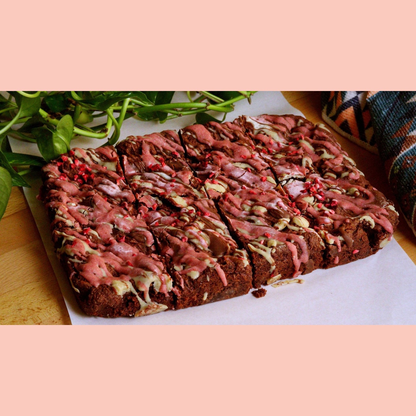 8 Vegan Almond Flour Raspberry Brownies - Ashlan Bakery