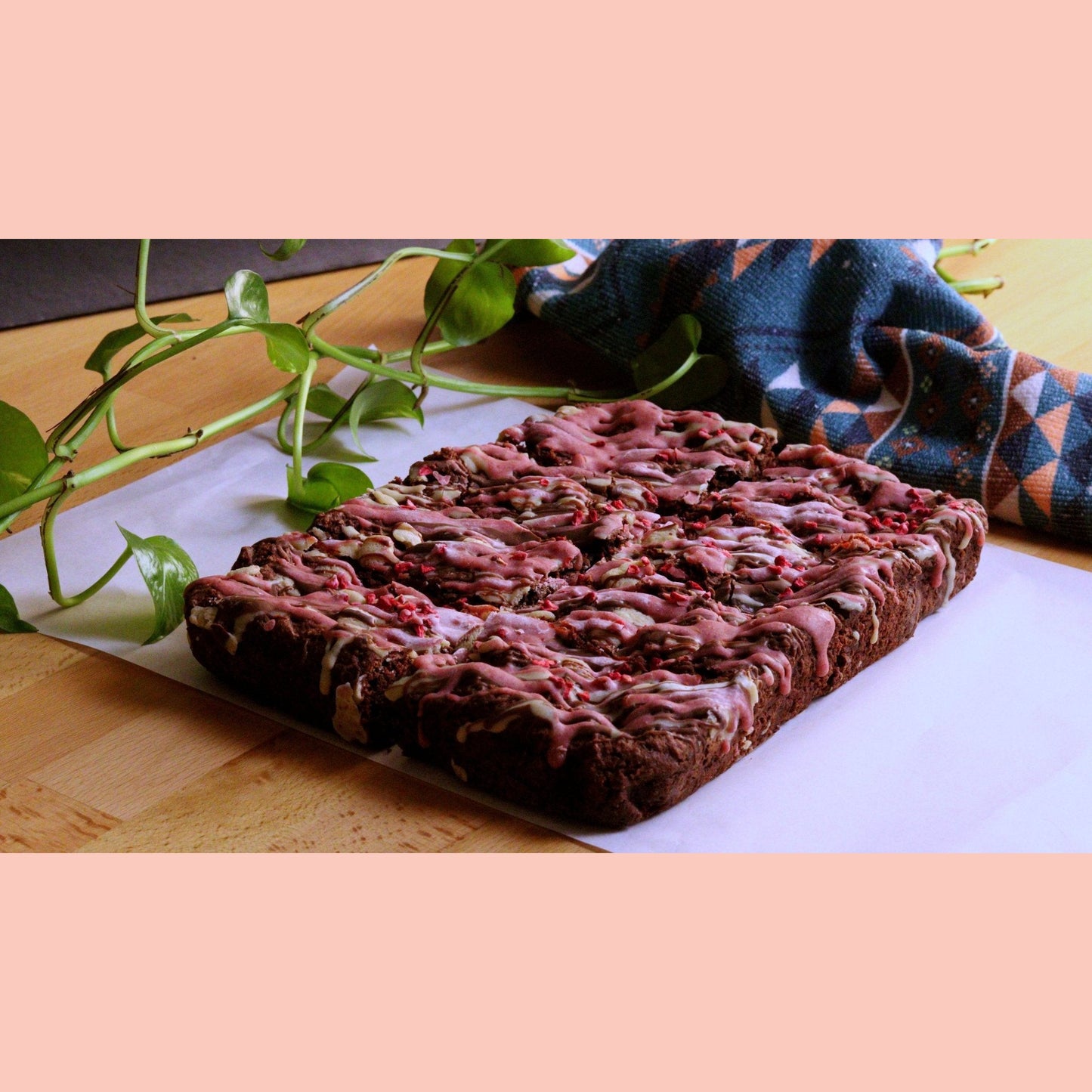 8 Vegan Almond Flour Raspberry Brownies - Ashlan Bakery