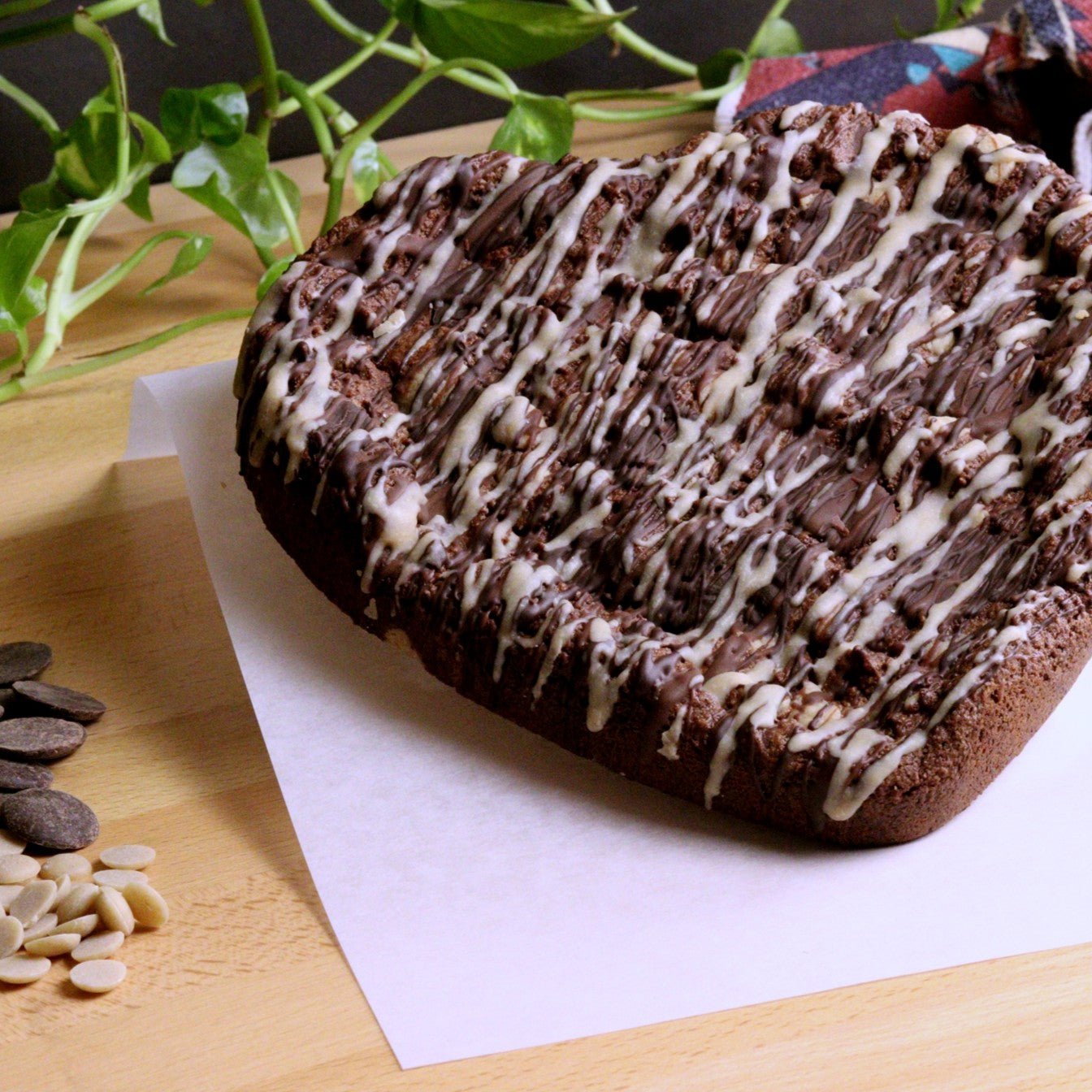 Heart Shaped Almond Brownie - Ashlan Bakery