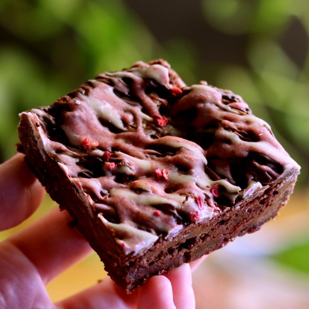 Raspberry Almond Brownies (Box of 4) - Ashlan Bakery