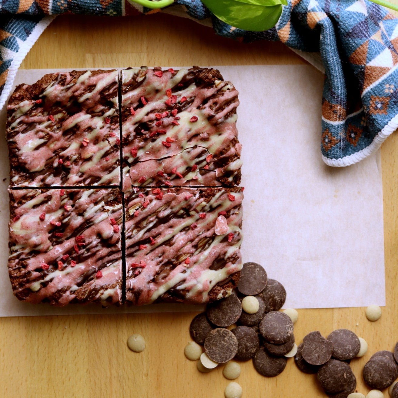 Raspberry Almond Brownies (Box of 4) - Ashlan Bakery
