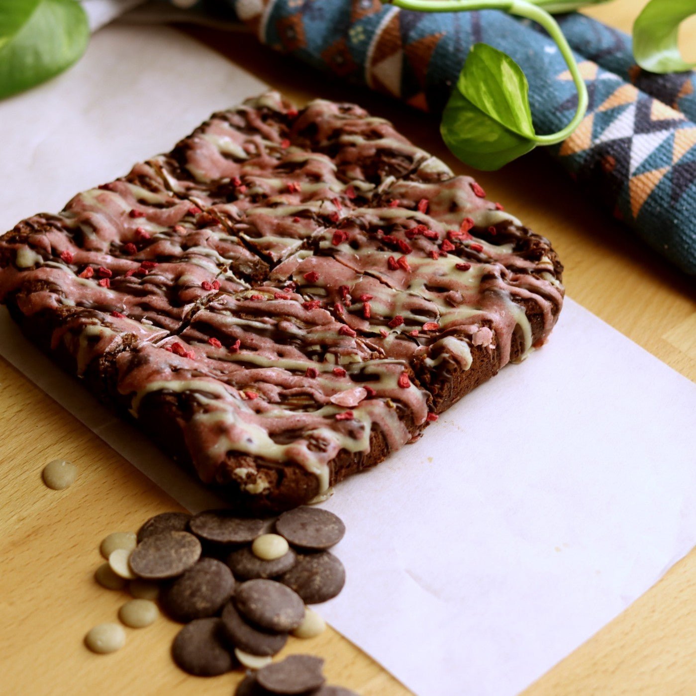 Raspberry Almond Brownies (Box of 4) - Ashlan Bakery