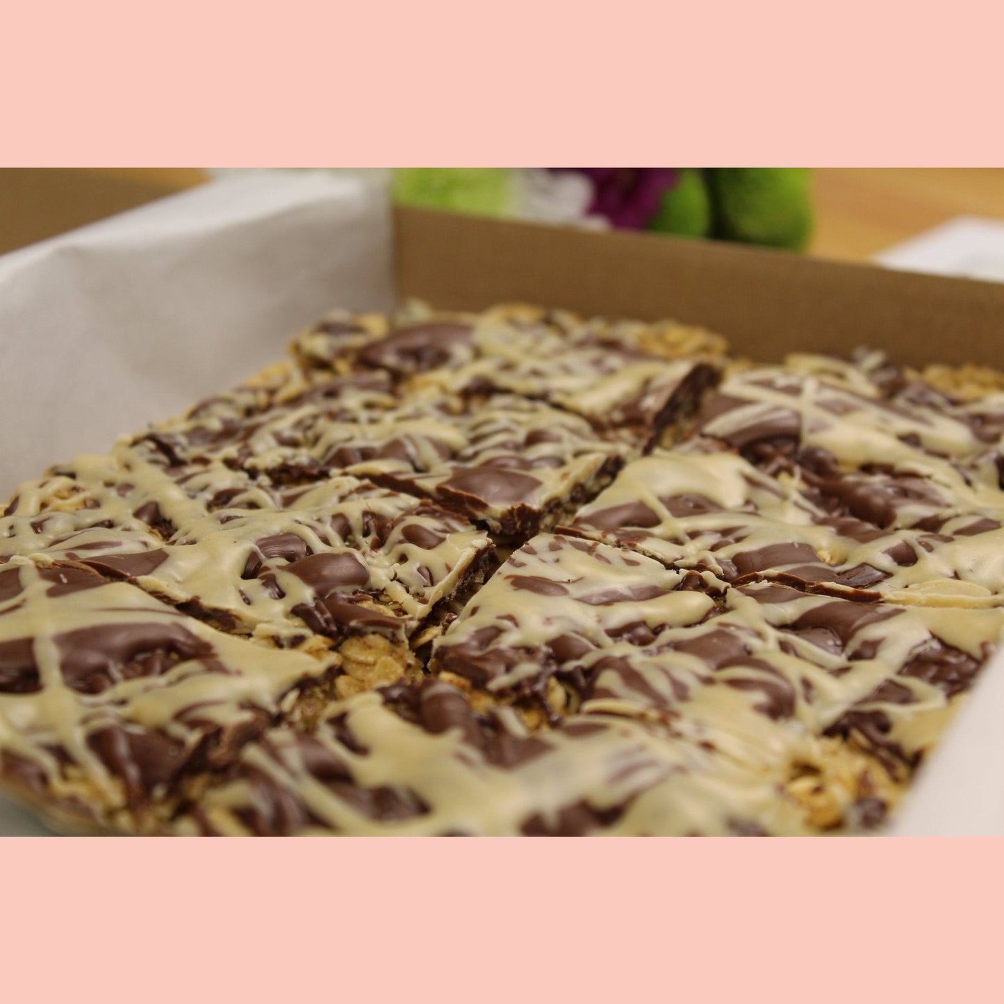 Vegan Classic Flapjack with Triple Chocolate - Ashlan Bakery