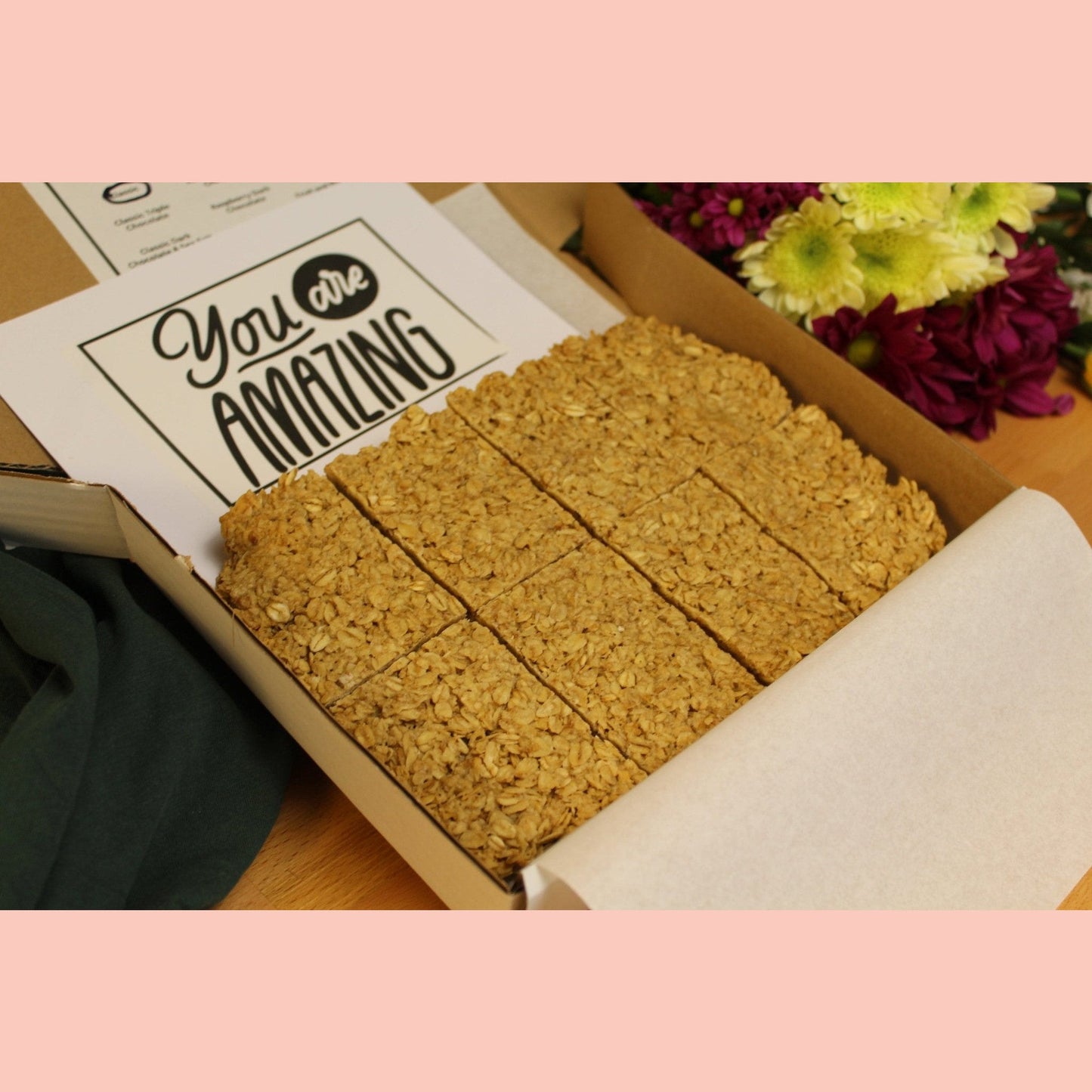 Vegan Classic Flapjacks Box of 8 - Ashlan Bakery