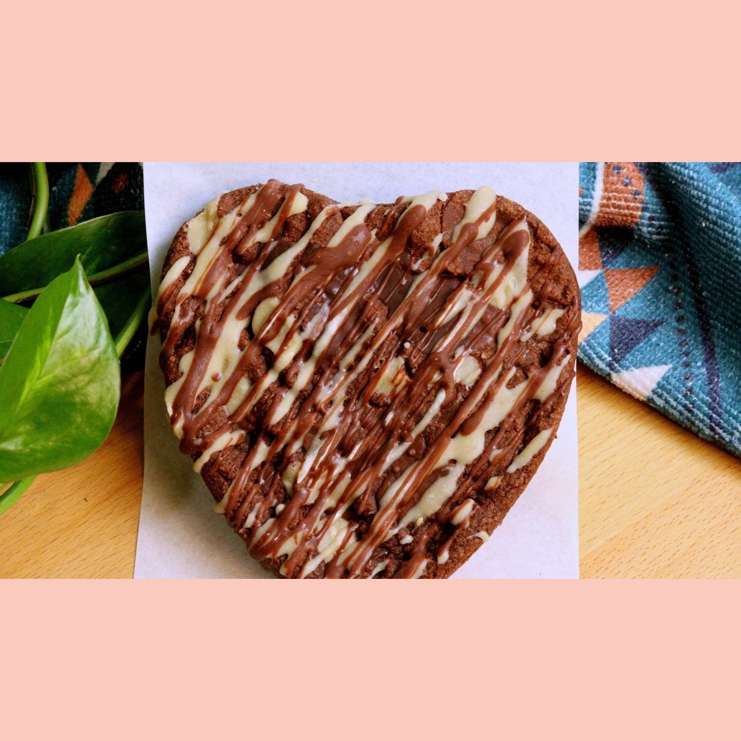 Vegan Heart Almond Flour Brownie - Ashlan Bakery