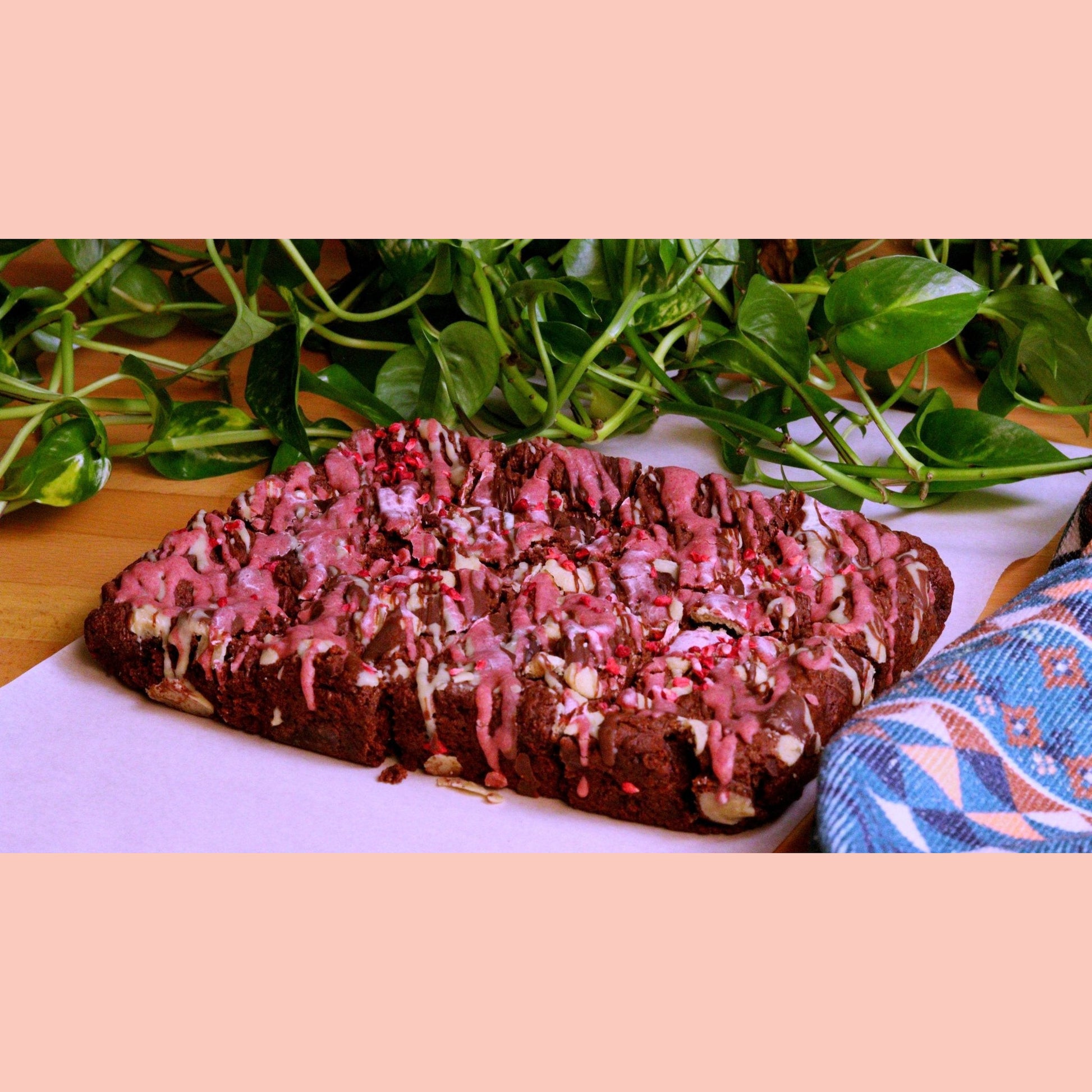 8 Vegan Almond Flour Raspberry Brownies - Ashlan Bakery