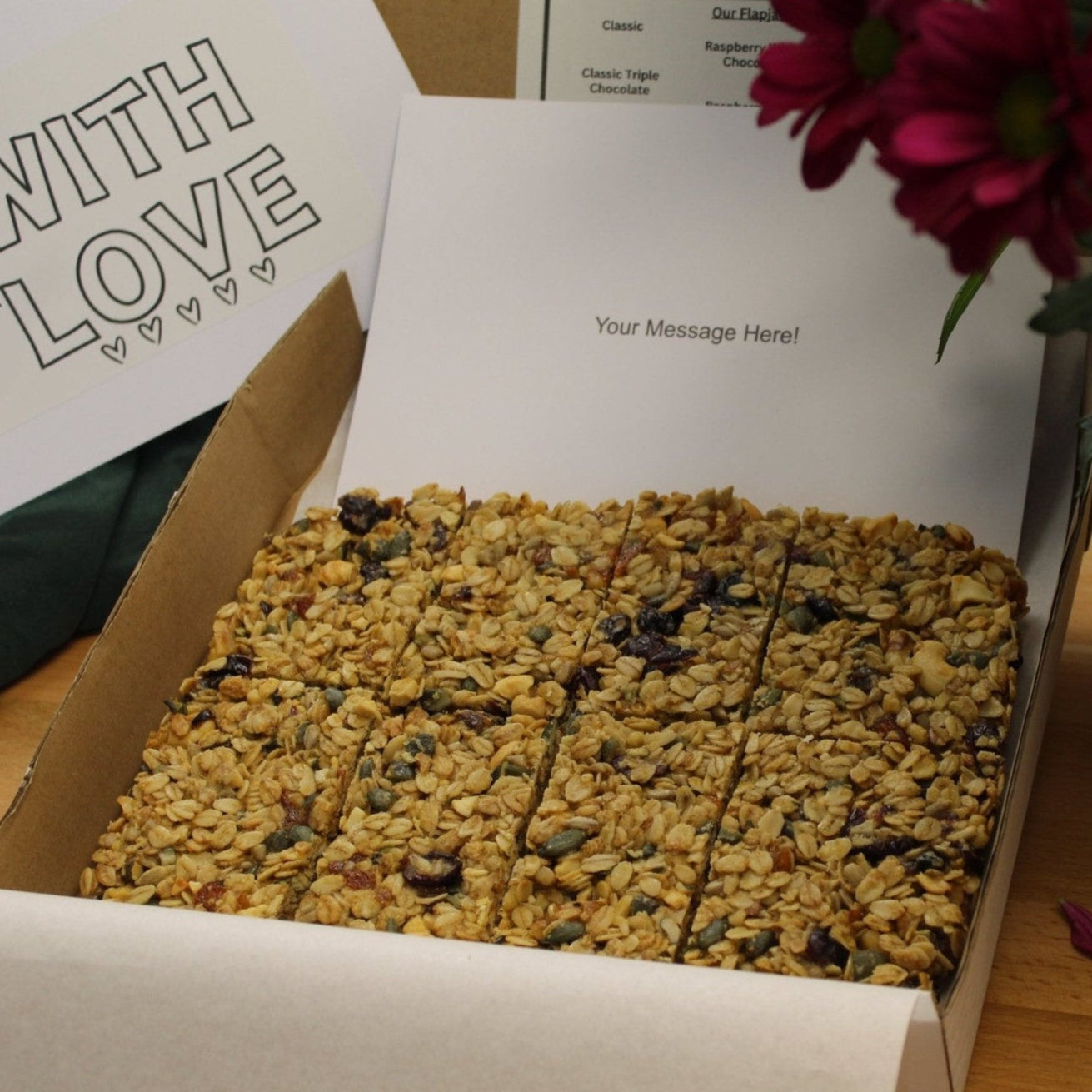 Vegan Fruit and Nut Flapjack - Ashlan Bakery