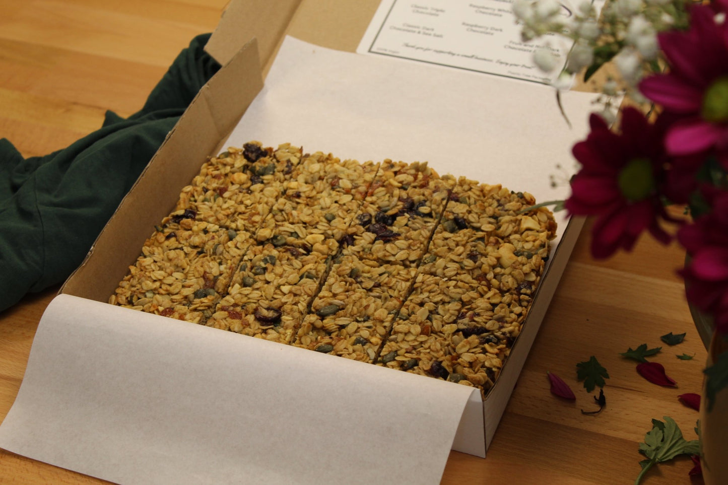 Vegan Fruit and Nut Flapjack - Ashlan Bakery